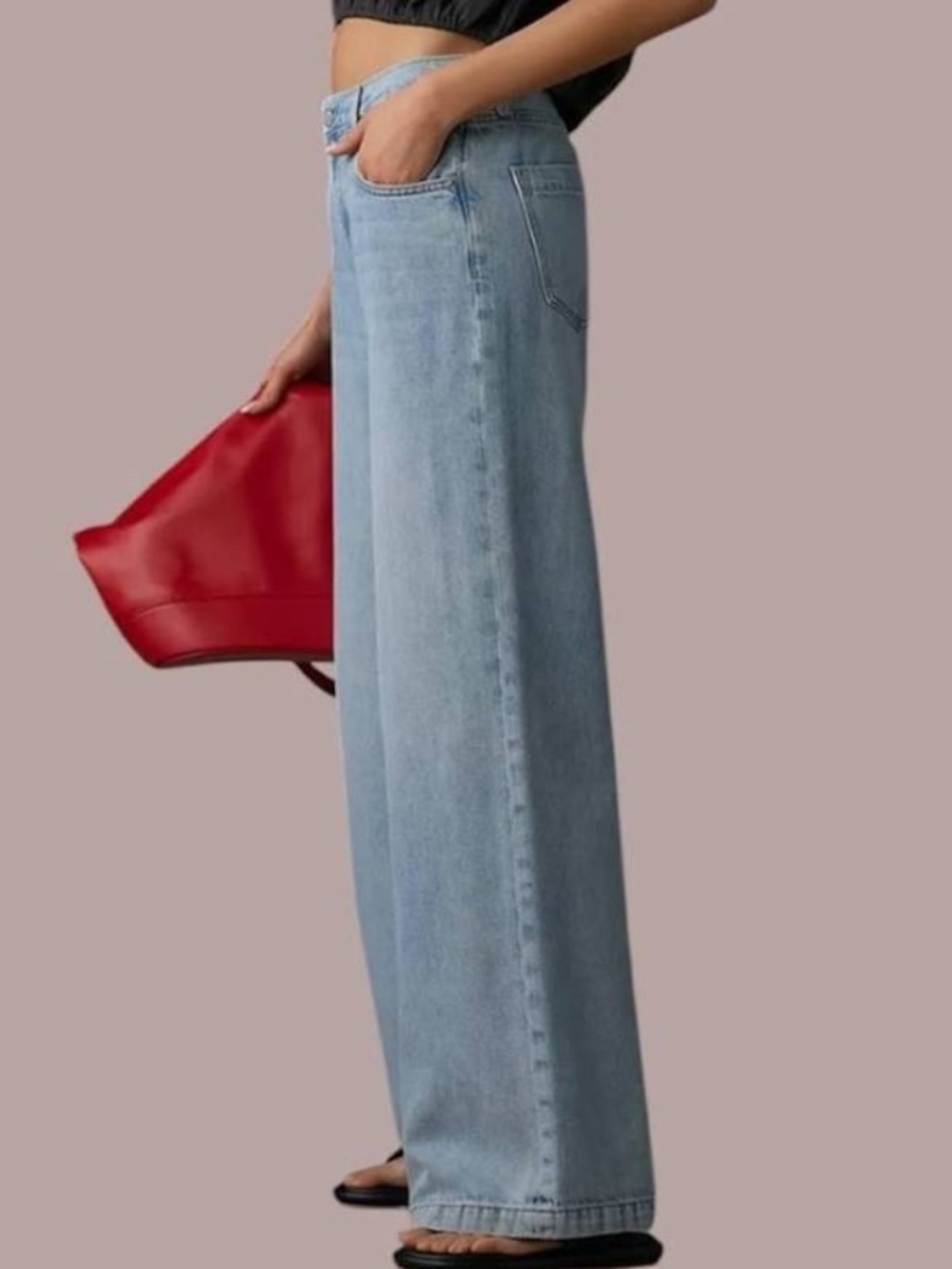 Pistola Jadyn Low Slung Palazzo Jeans in Major 27 NWT - Picture 5 of 8